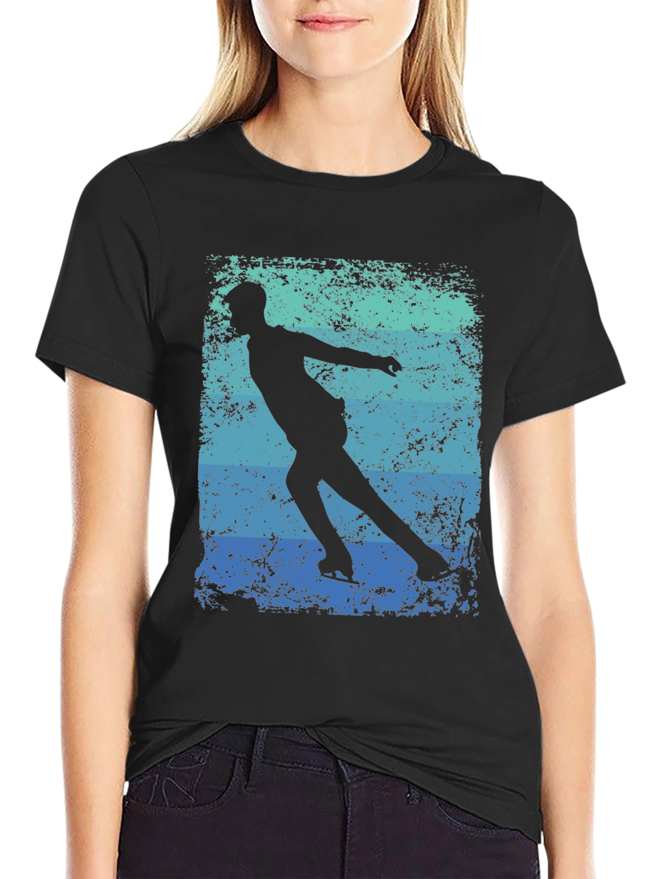 Figure Skating T-Shirt - Retro Style