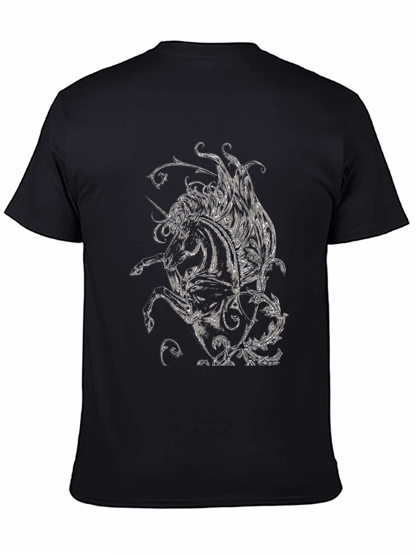 Unicorn Graphic Tee - Stylish Black T-Shirt