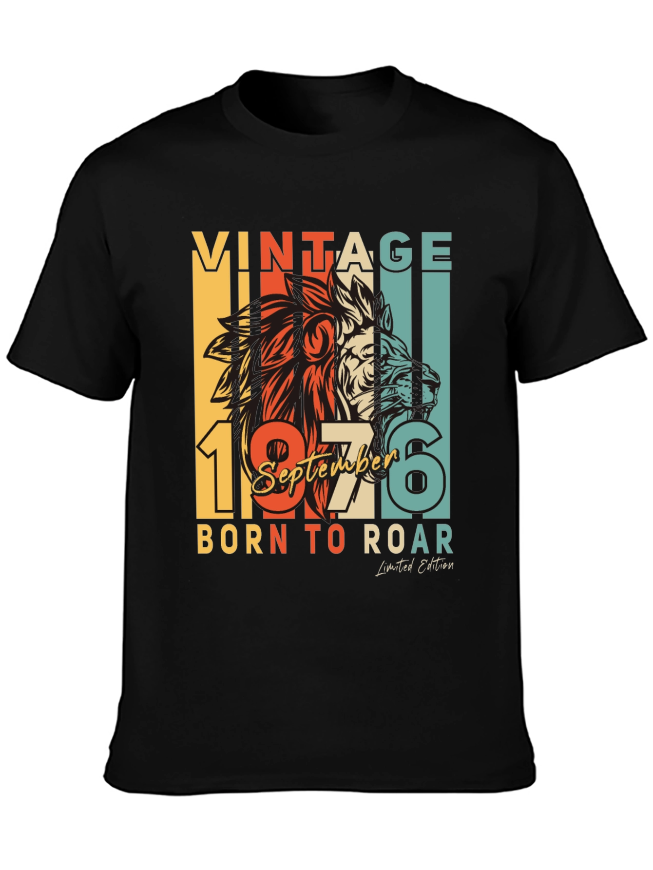 Vintage September 1976 Born to Roar Lion T-Shirt
