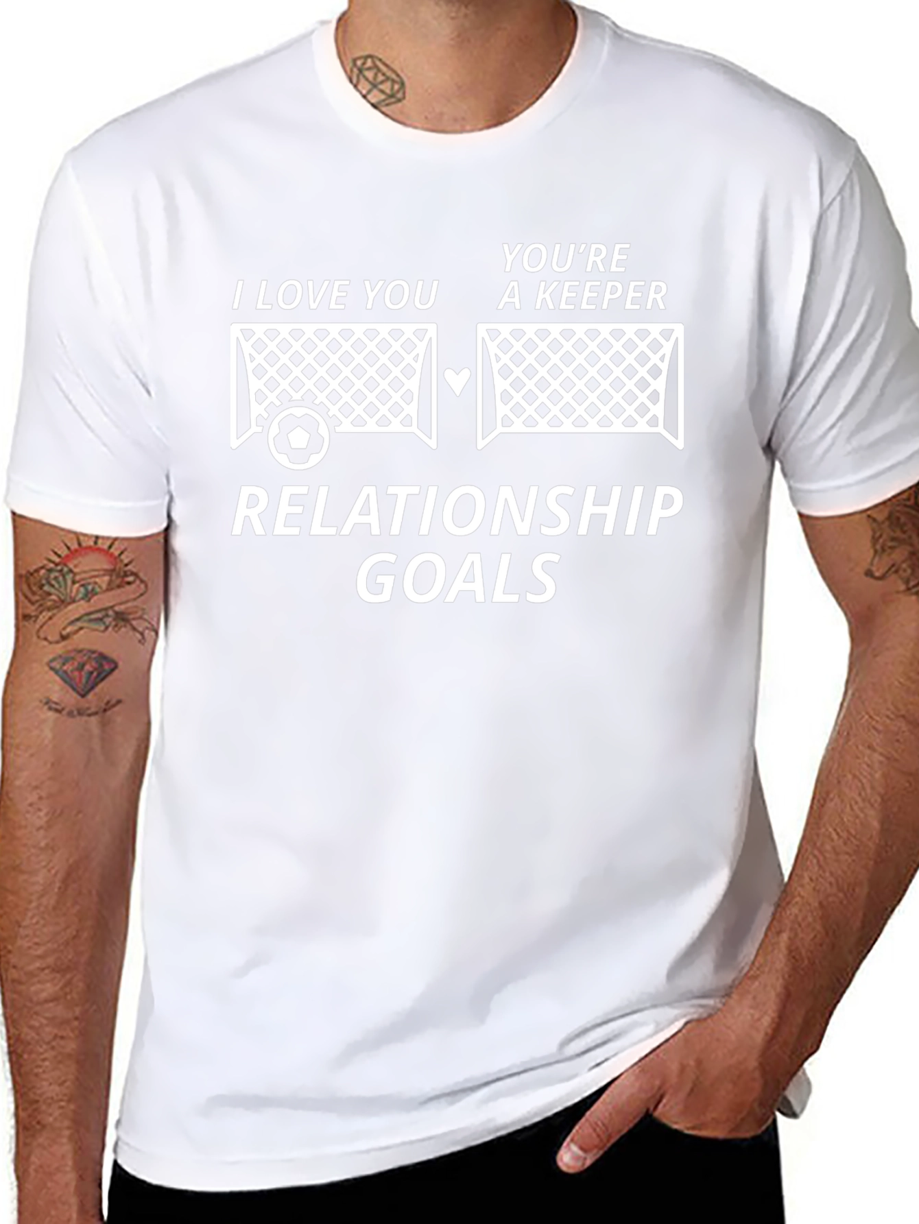 Relationship Goals Soccer Goalie T-Shirt