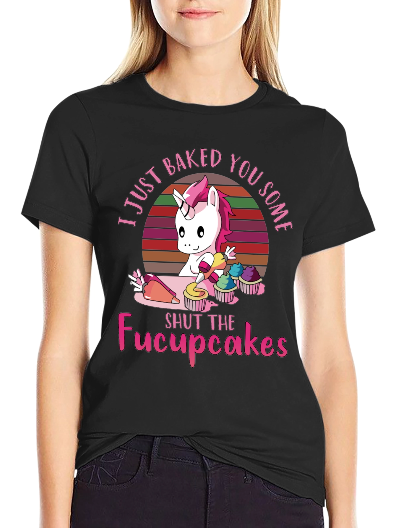 Unicorn Cupcakes T-Shirt - Funny Graphic Tee