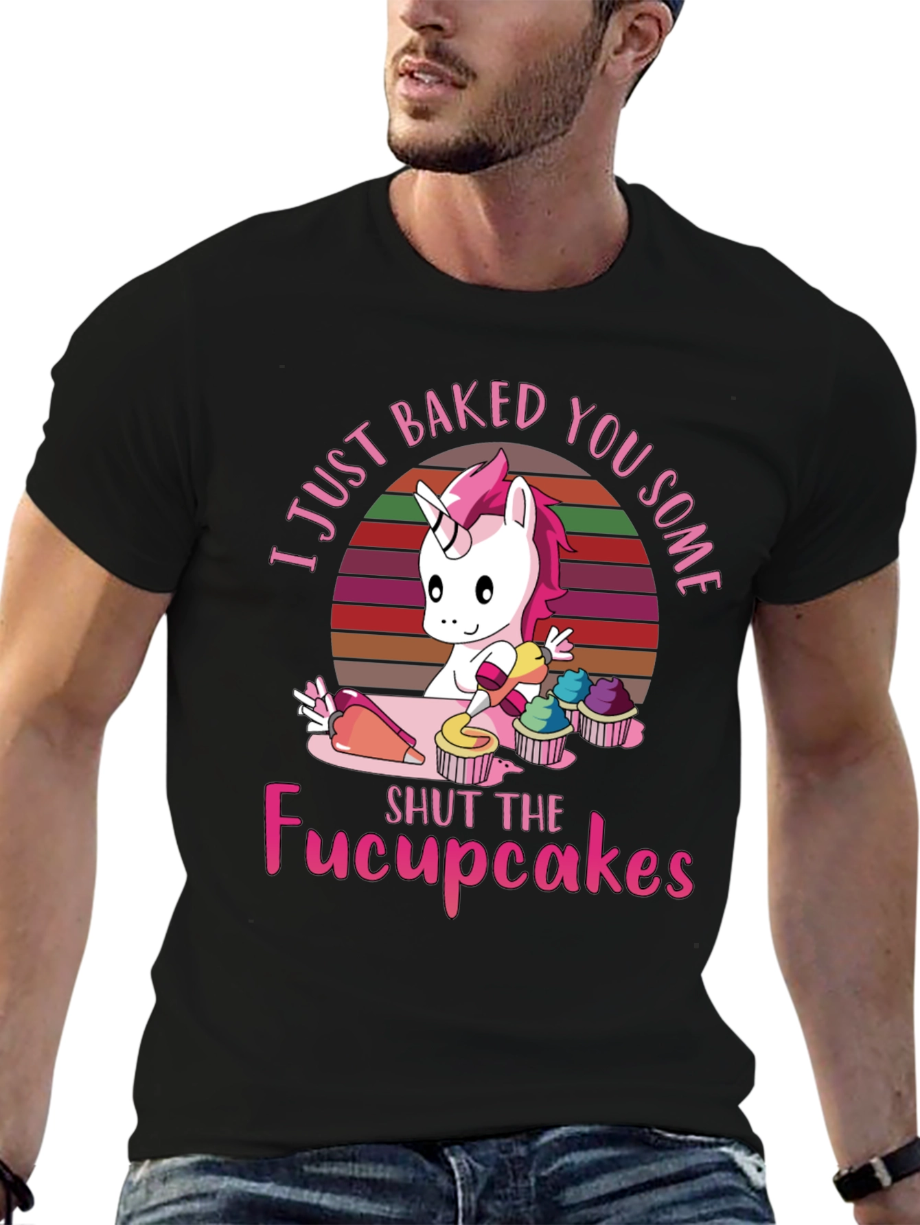 Unicorn Cupcakes T-Shirt - Funny Graphic Tee