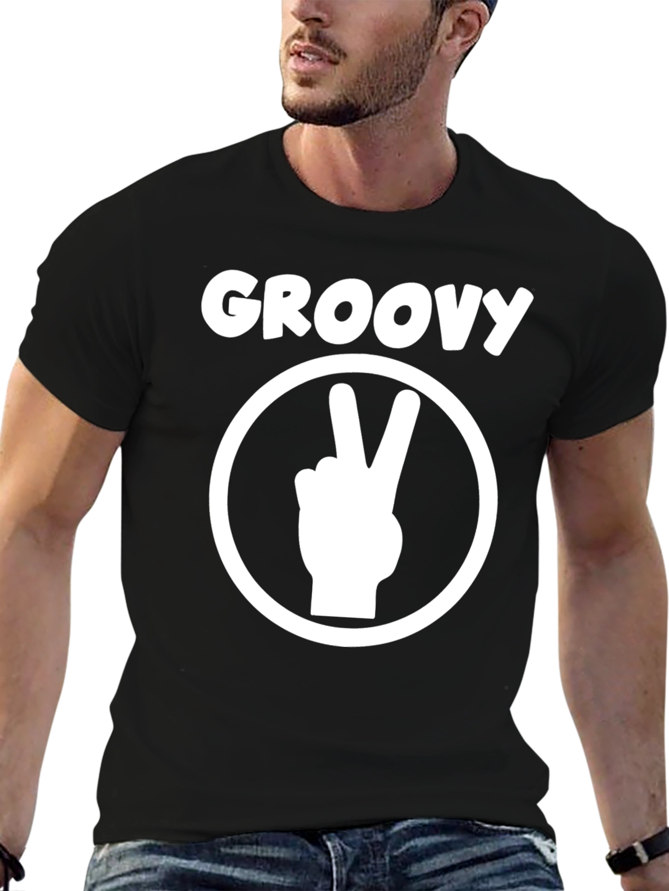Groovy Peace Sign T-Shirt - Retro Style