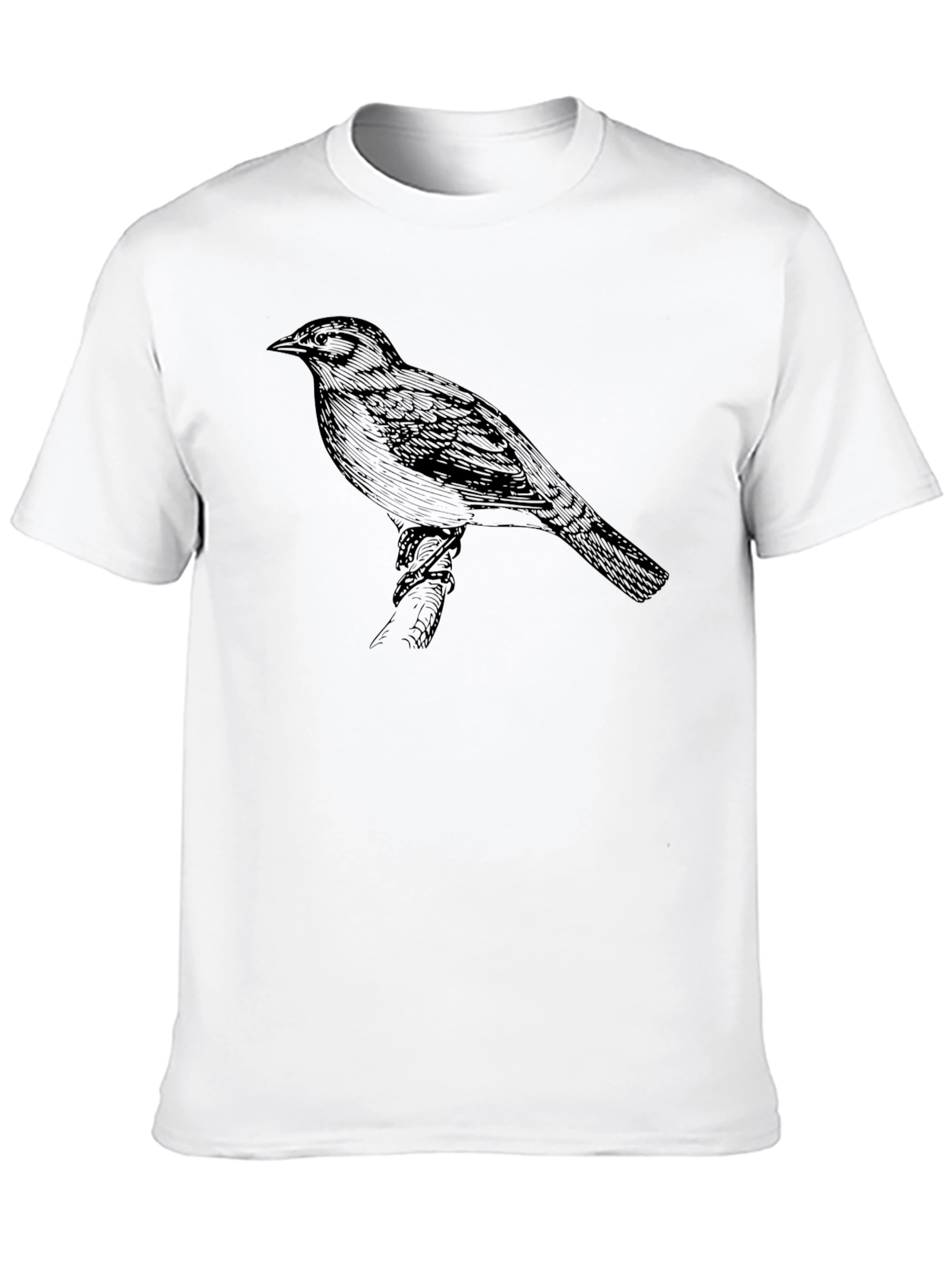 Black Bird Graphic Tee - Mens Short Sleeve Crew Neck