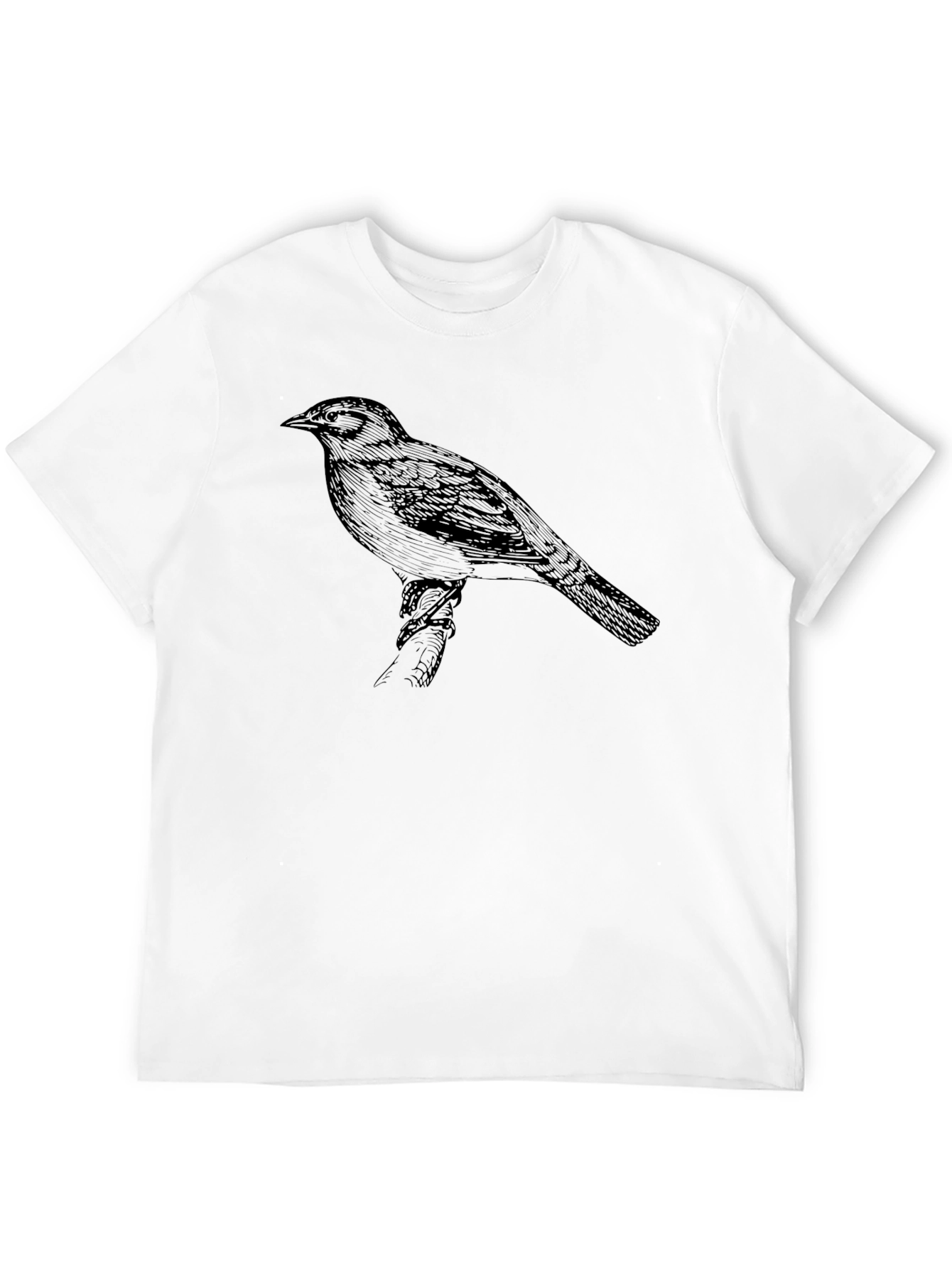Black Bird Graphic Tee - Mens Short Sleeve Crew Neck