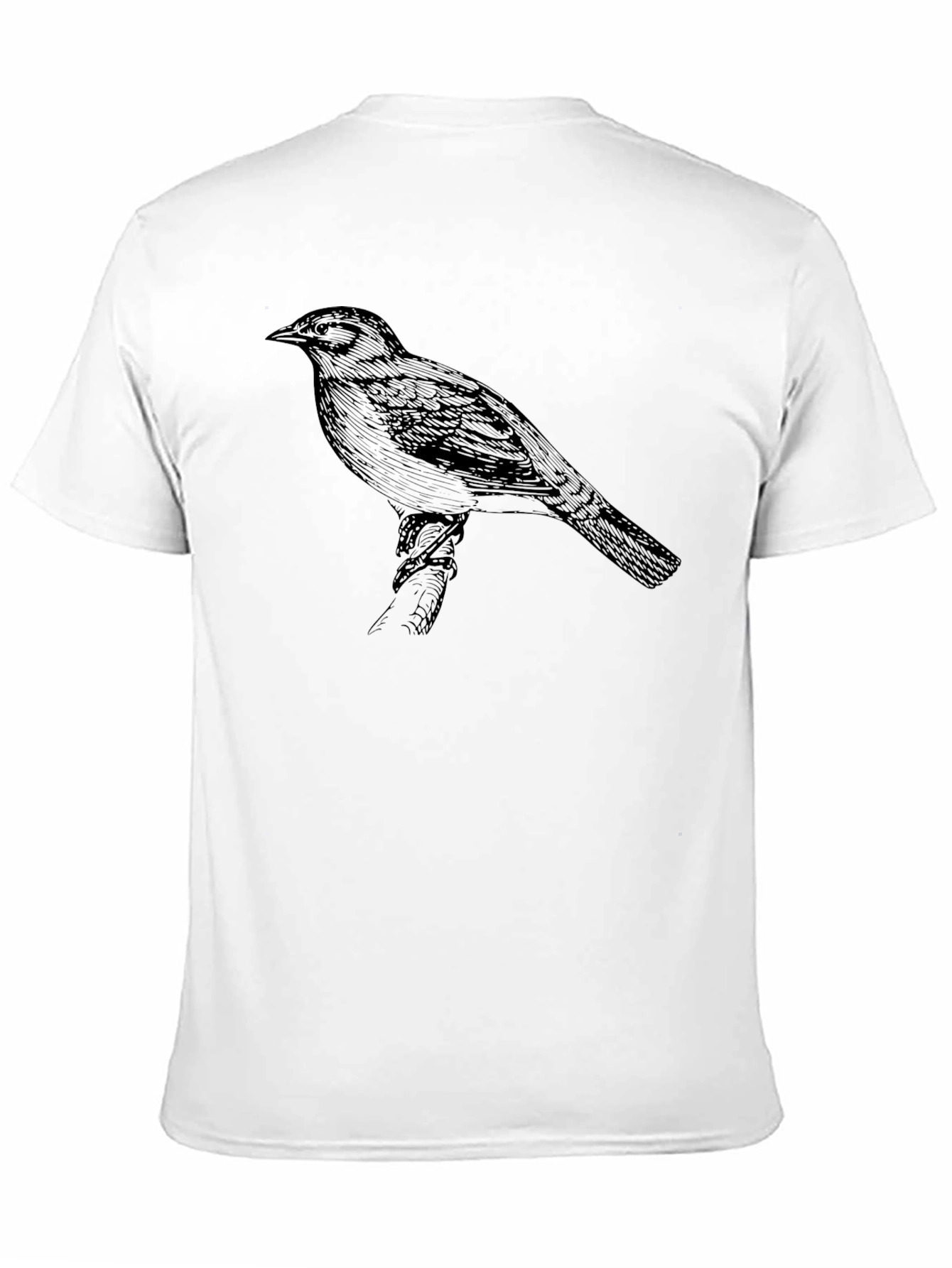 Black Bird Graphic Tee - Mens Short Sleeve Crew Neck
