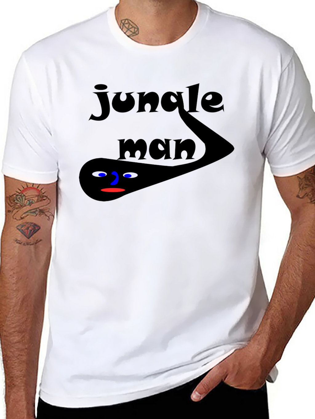 Jungle Man Black Graphic Tee