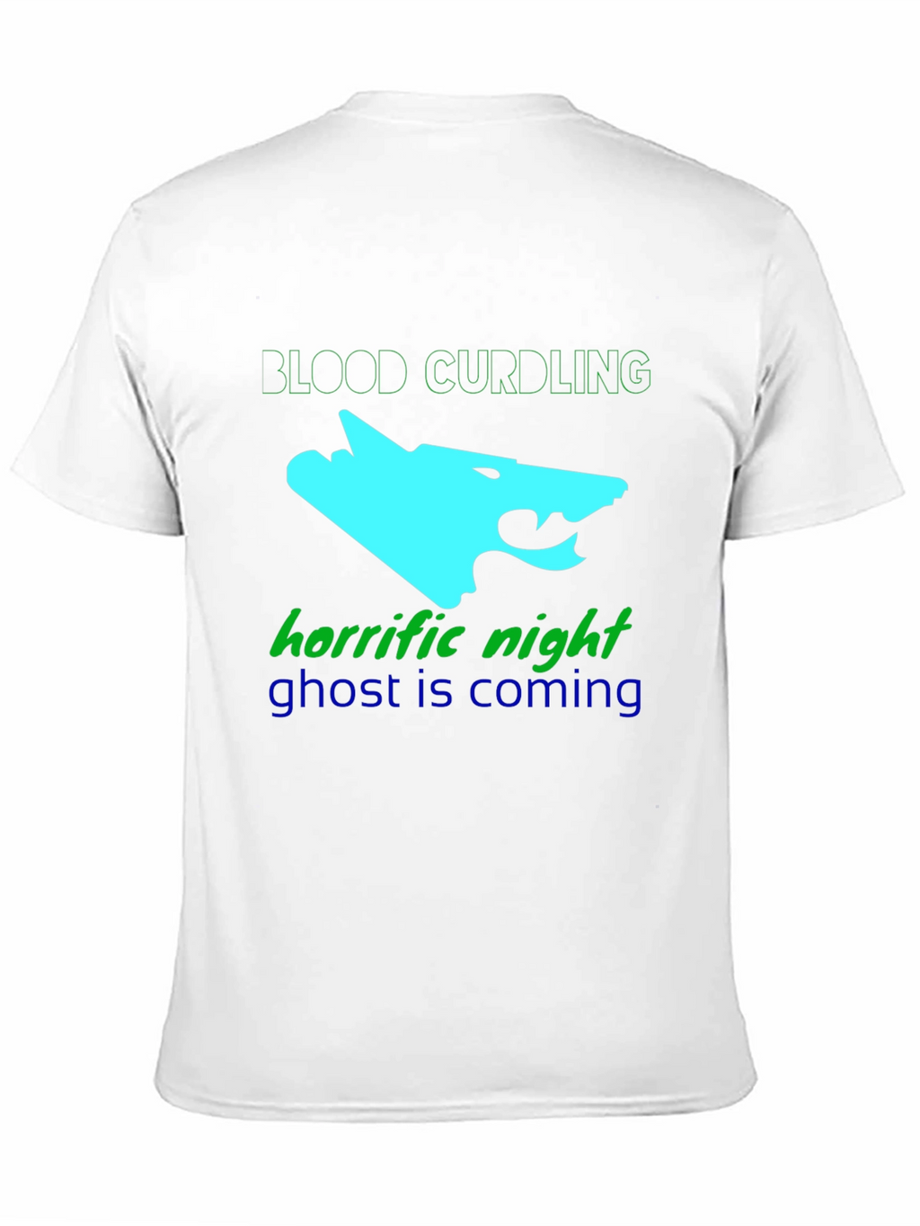 Mens Black Graphic Tee - Blood Curdling Design