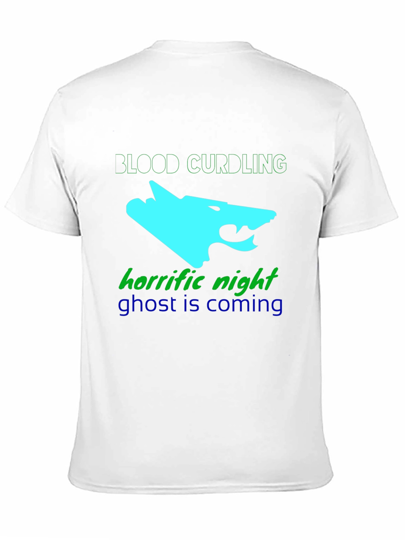 Mens Black Graphic Tee - Blood Curdling Design