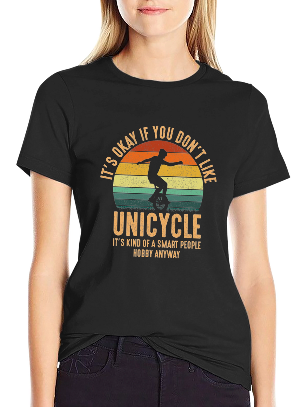 Unicycle Hobby T-Shirt - Smart People Design