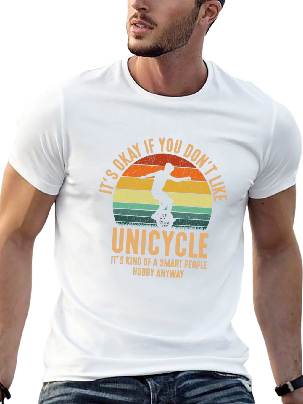 Unicycle Hobby T-Shirt - Smart People Design