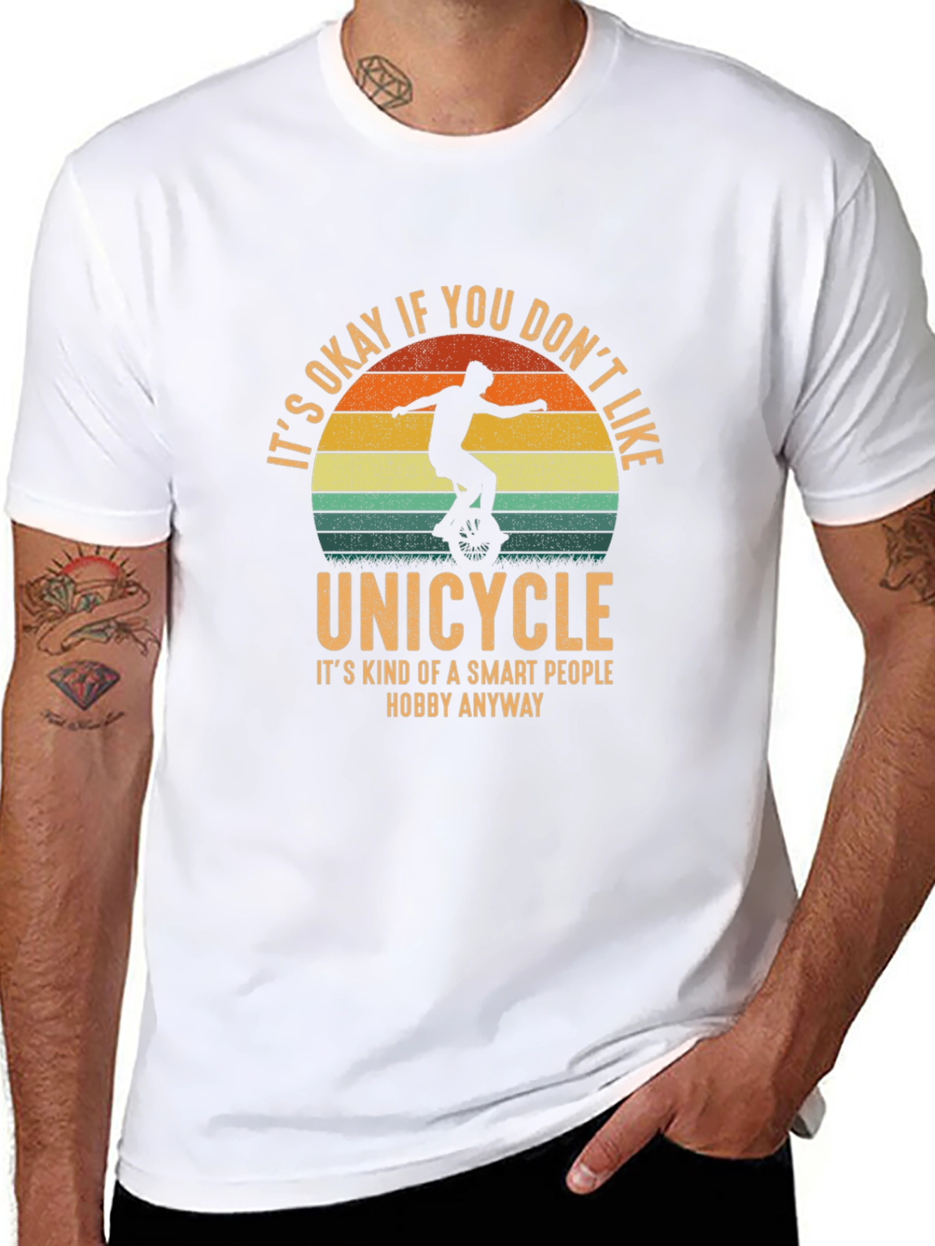Unicycle Hobby T-Shirt - Smart People Design
