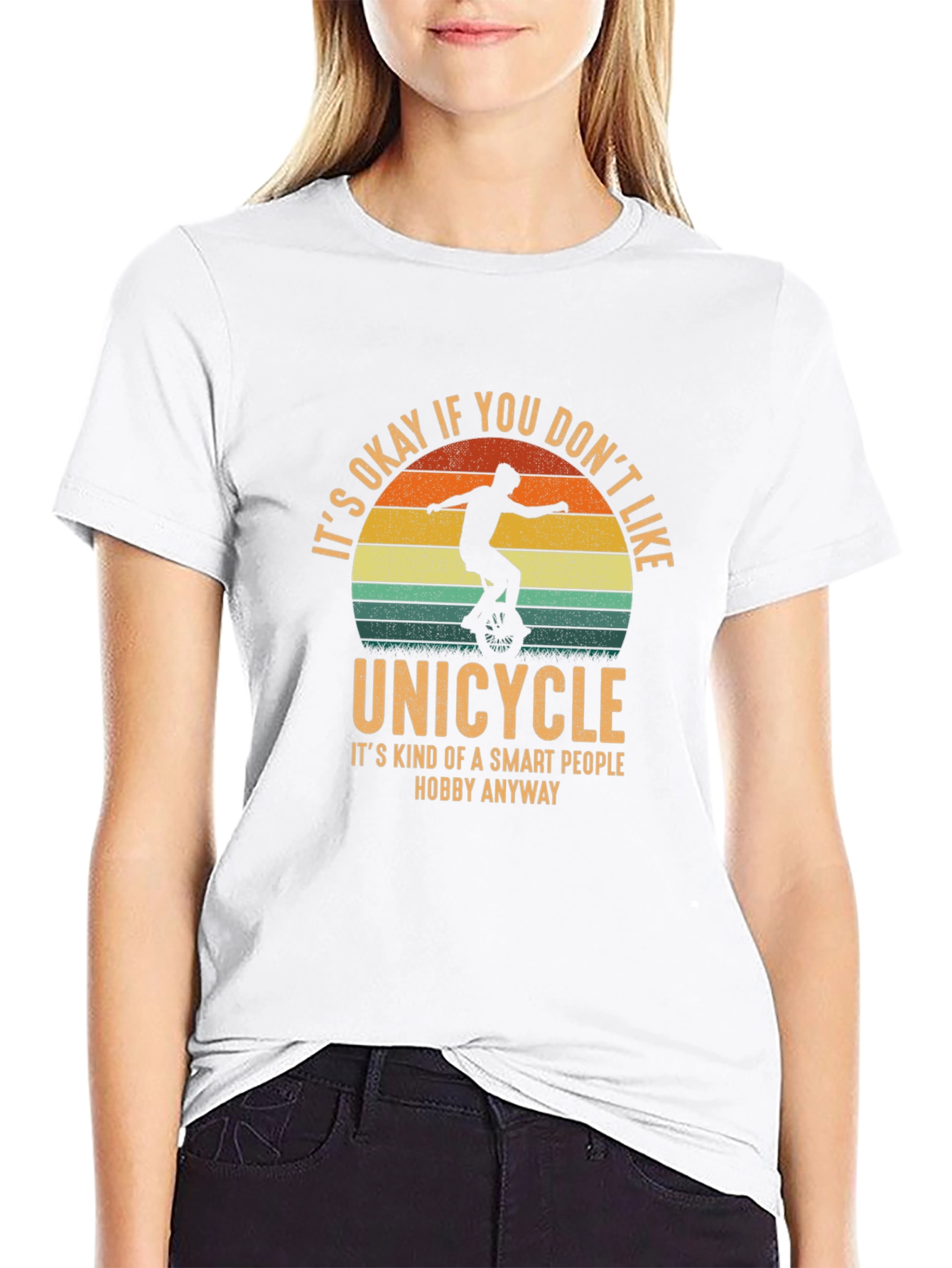 Unicycle Hobby T-Shirt - Smart People Design