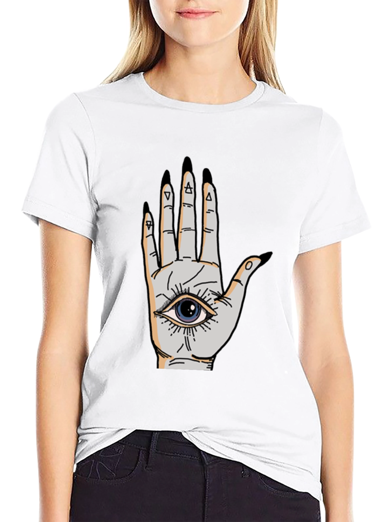 Mystic Hand Graphic Tee - Unisex Black T-Shirt