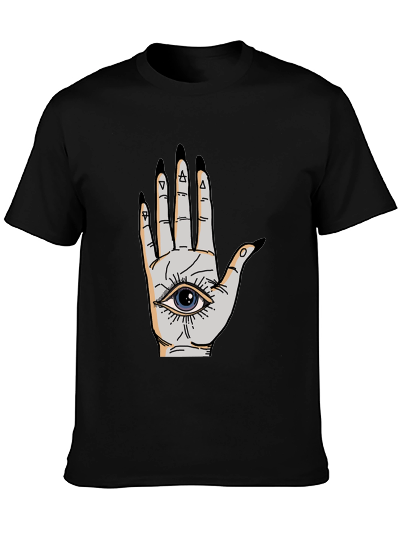 Mystic Hand Graphic Tee - Unisex Black T-Shirt