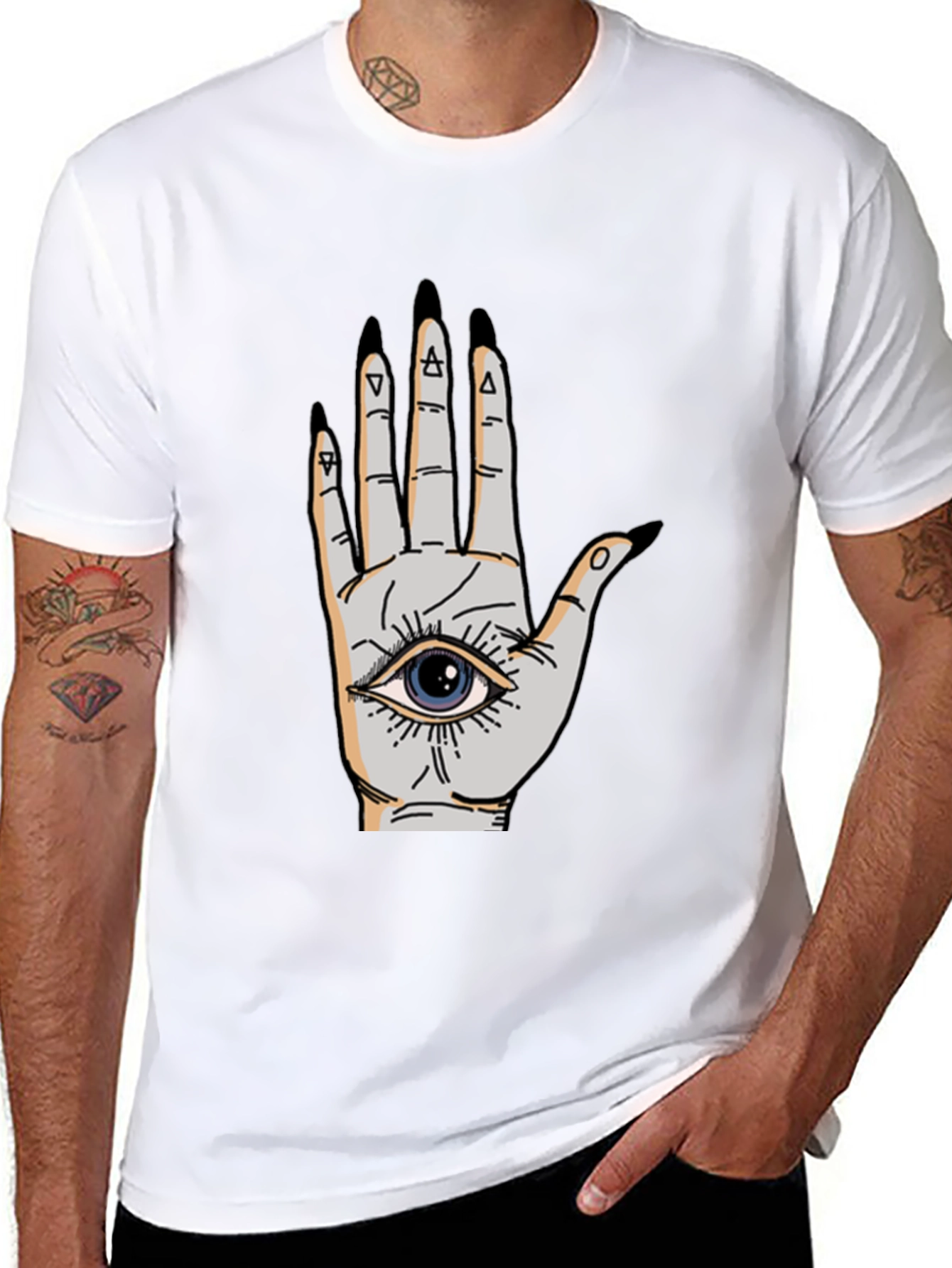 Mystic Hand Graphic Tee - Unisex Black T-Shirt