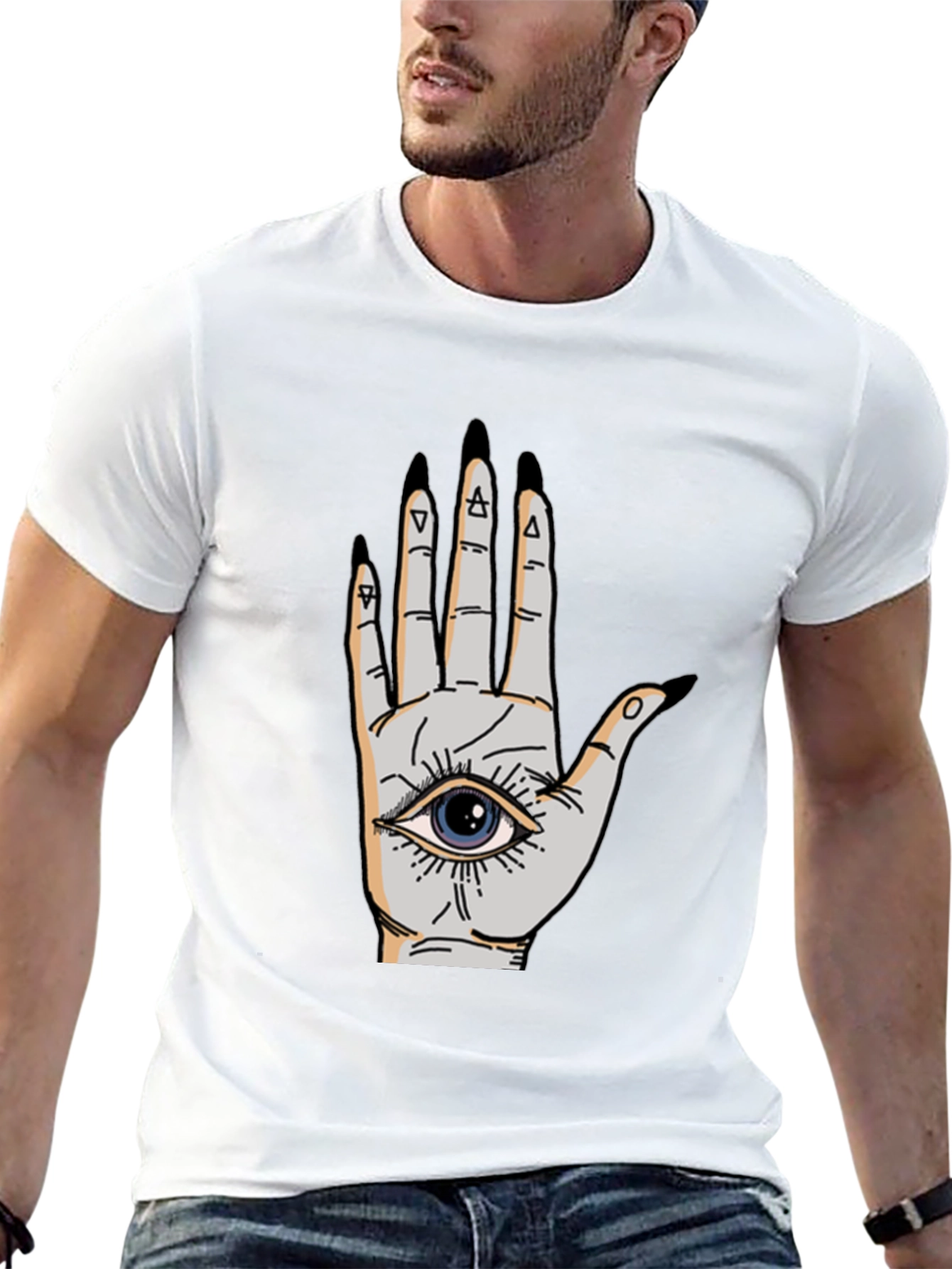 Mystic Hand Graphic Tee - Unisex Black T-Shirt