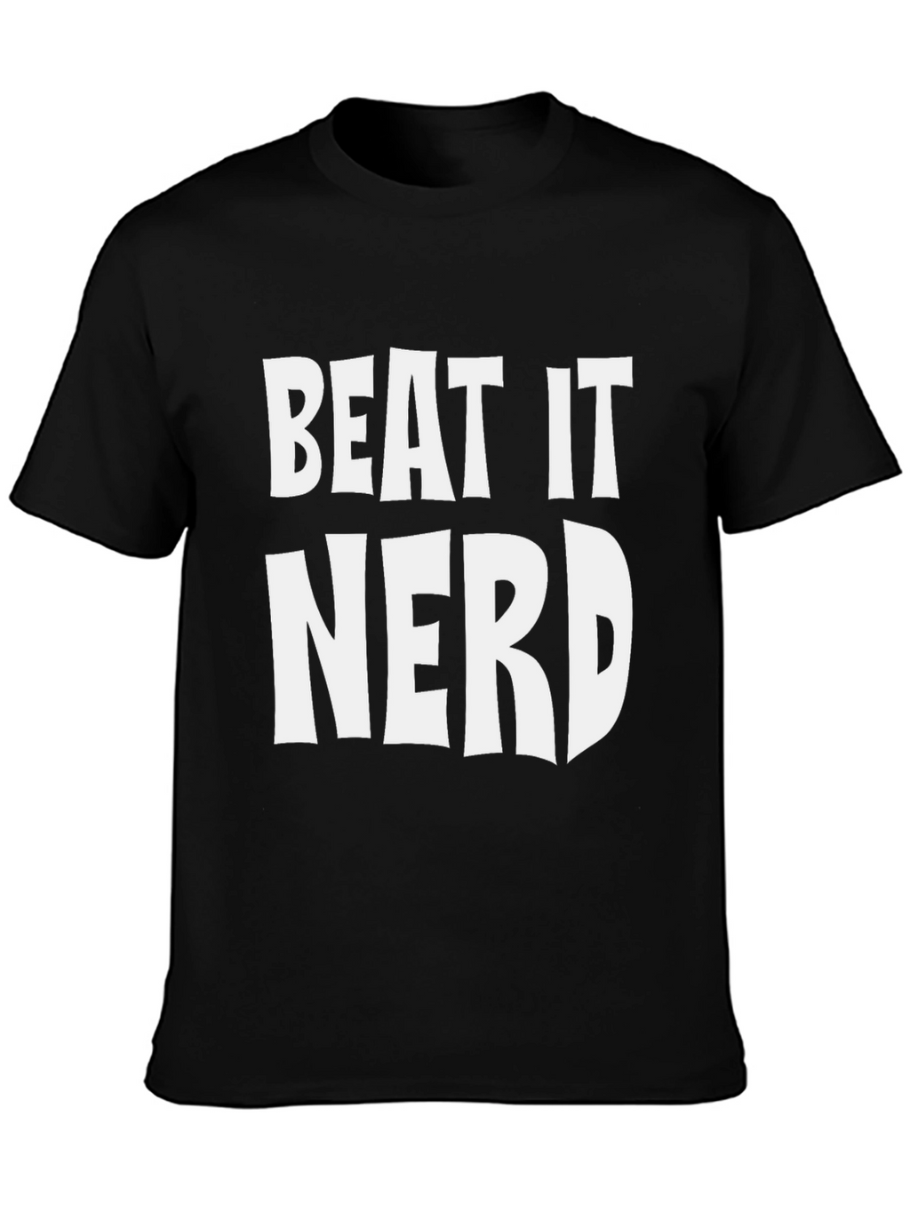 Beat It Nerd Graphic Tee - Black T-Shirt