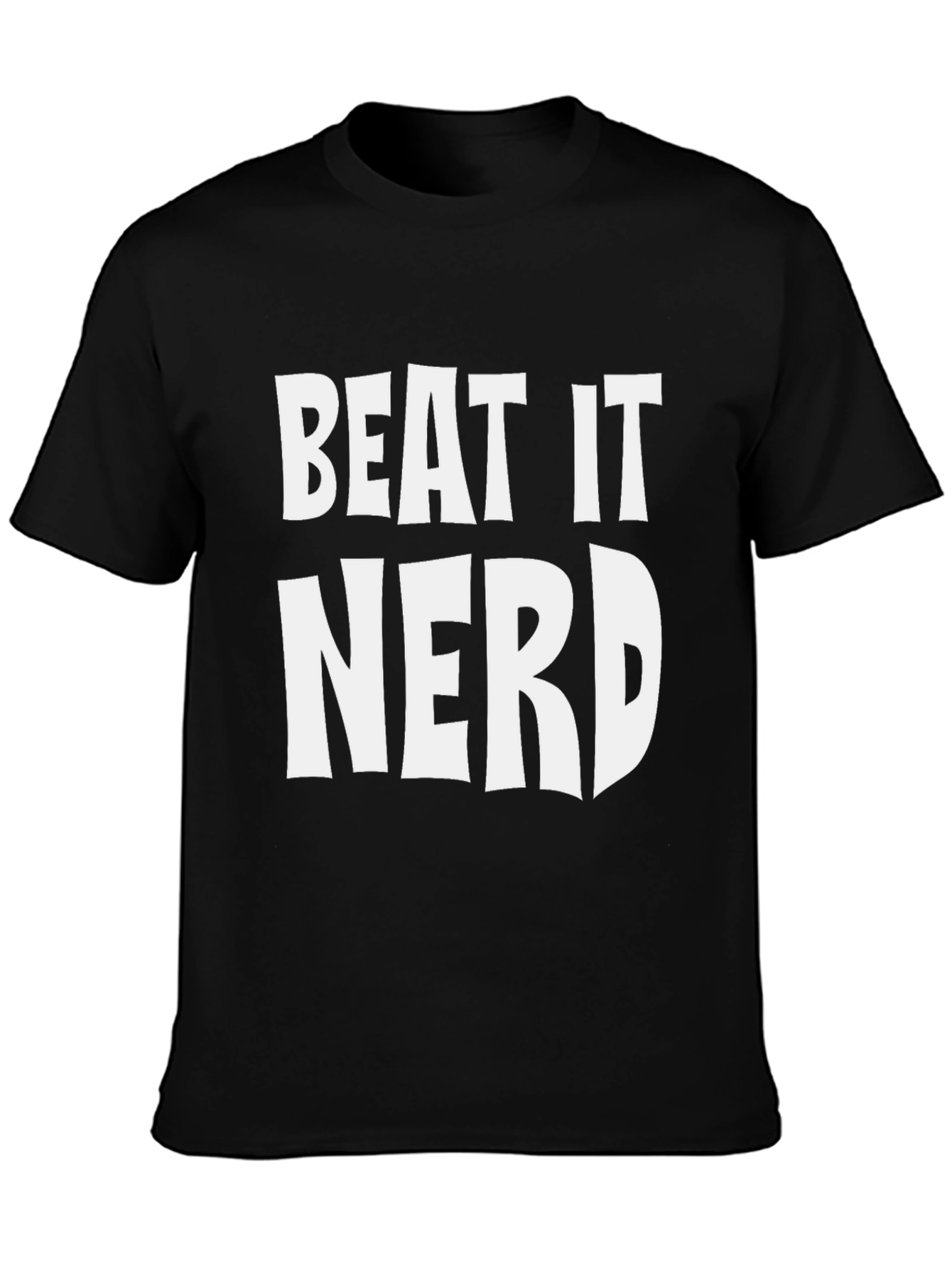 Beat It Nerd Graphic Tee - Black T-Shirt
