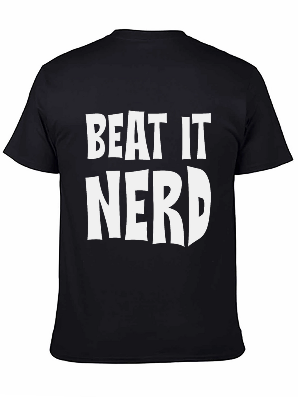 Beat It Nerd Graphic Tee - Black T-Shirt