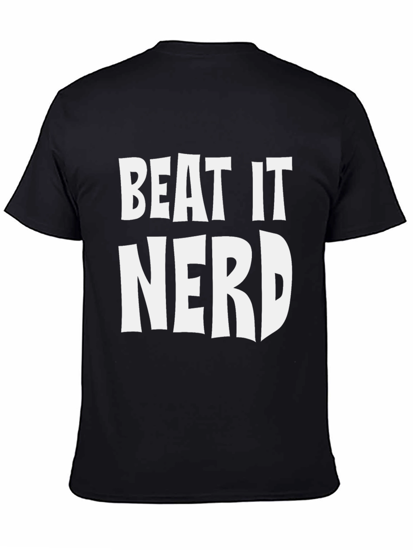 Beat It Nerd Graphic Tee - Black T-Shirt