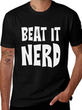 Beat It Nerd Graphic Tee - Black T-Shirt