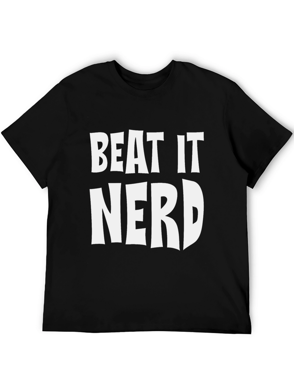 Beat It Nerd Graphic Tee - Black T-Shirt
