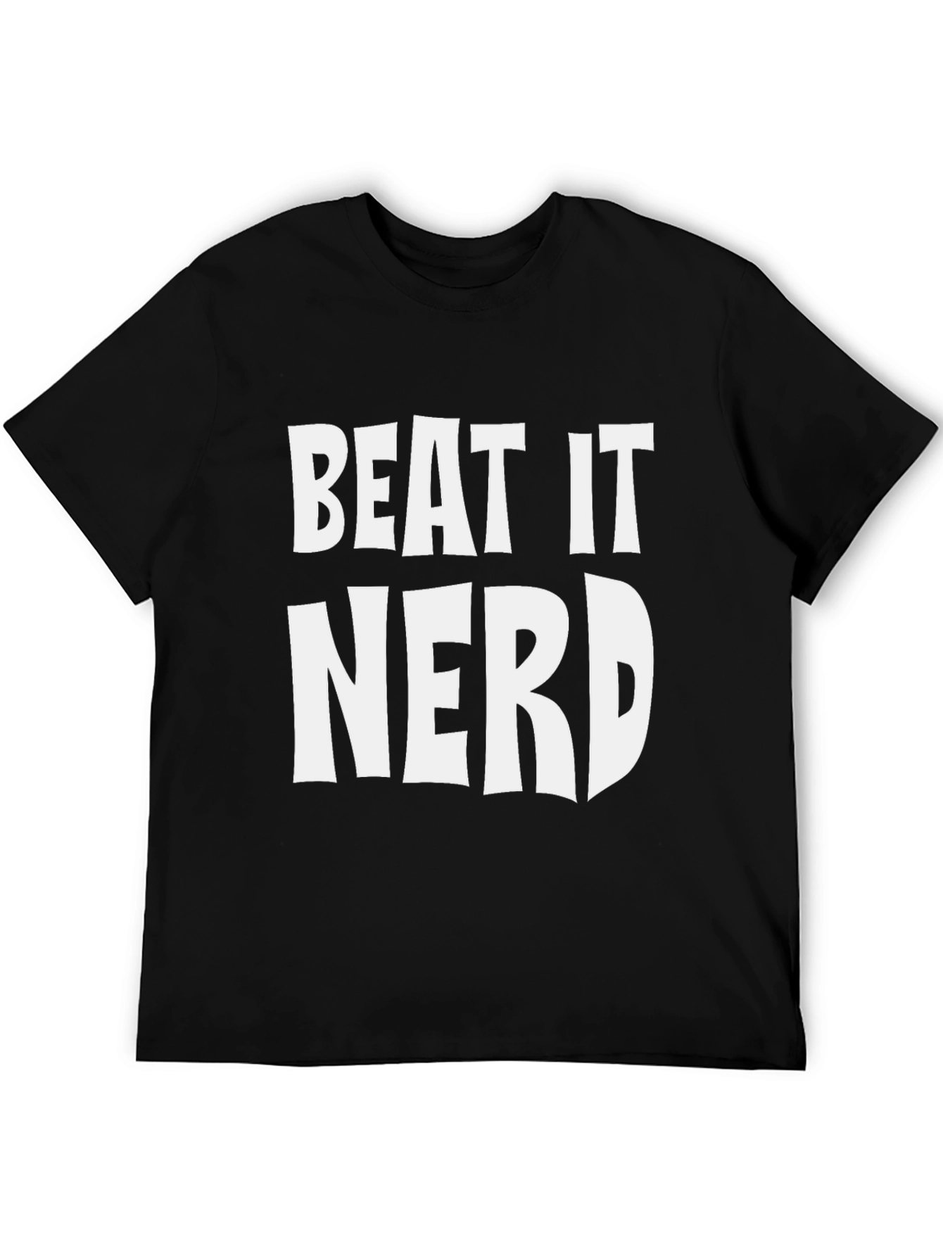 Beat It Nerd Graphic Tee - Black T-Shirt