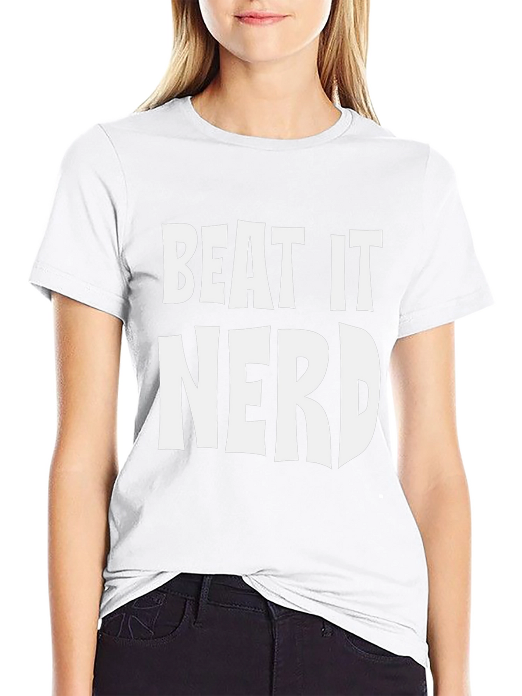 Beat It Nerd Graphic Tee - Black T-Shirt