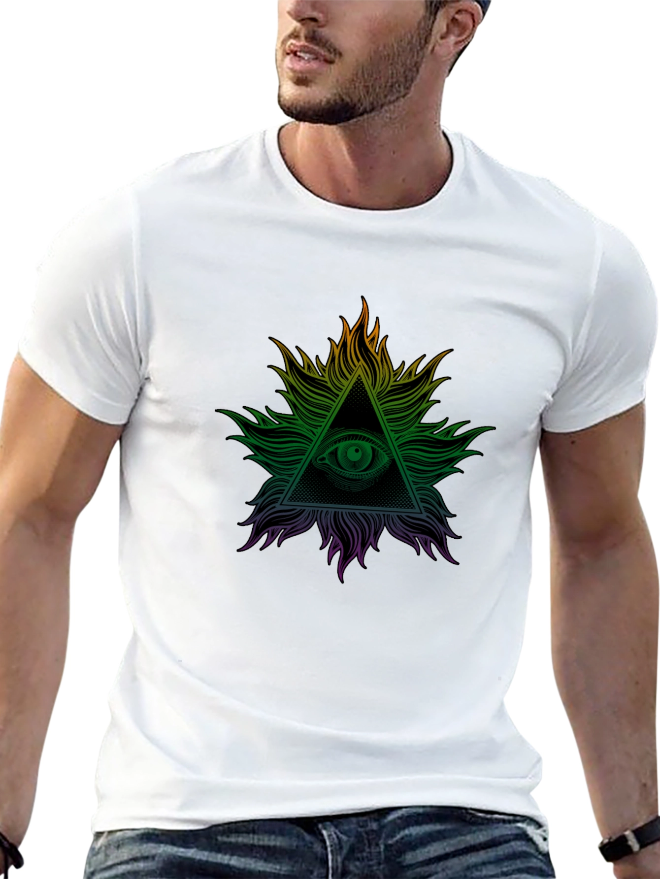 All Seeing Eye Graphic Tee - Illuminati Design