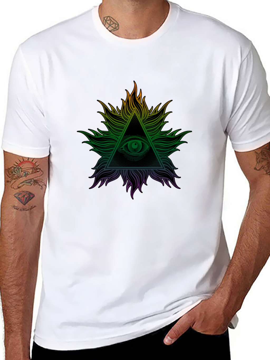 All Seeing Eye Graphic Tee - Illuminati Design