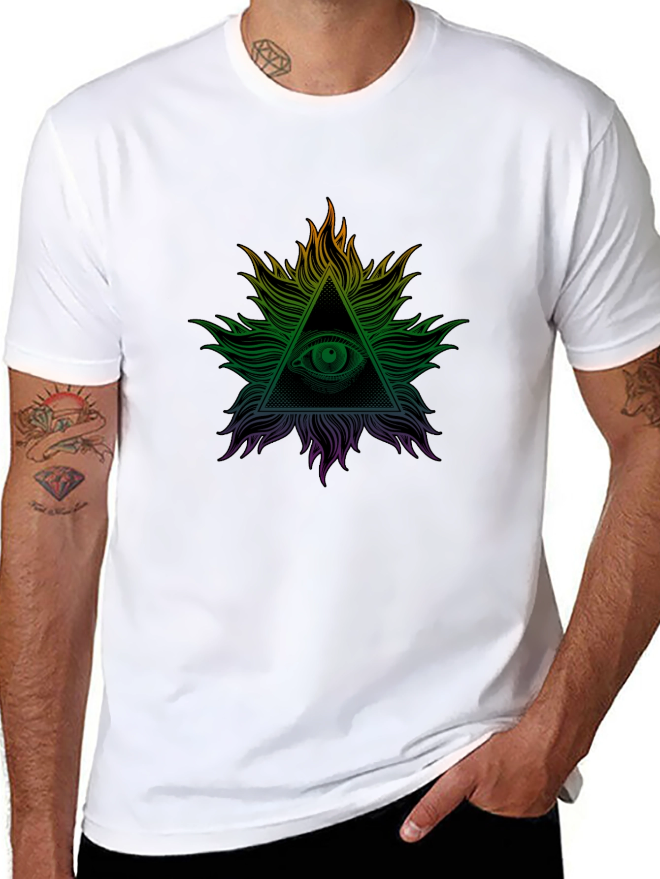 All Seeing Eye Graphic Tee - Illuminati Design