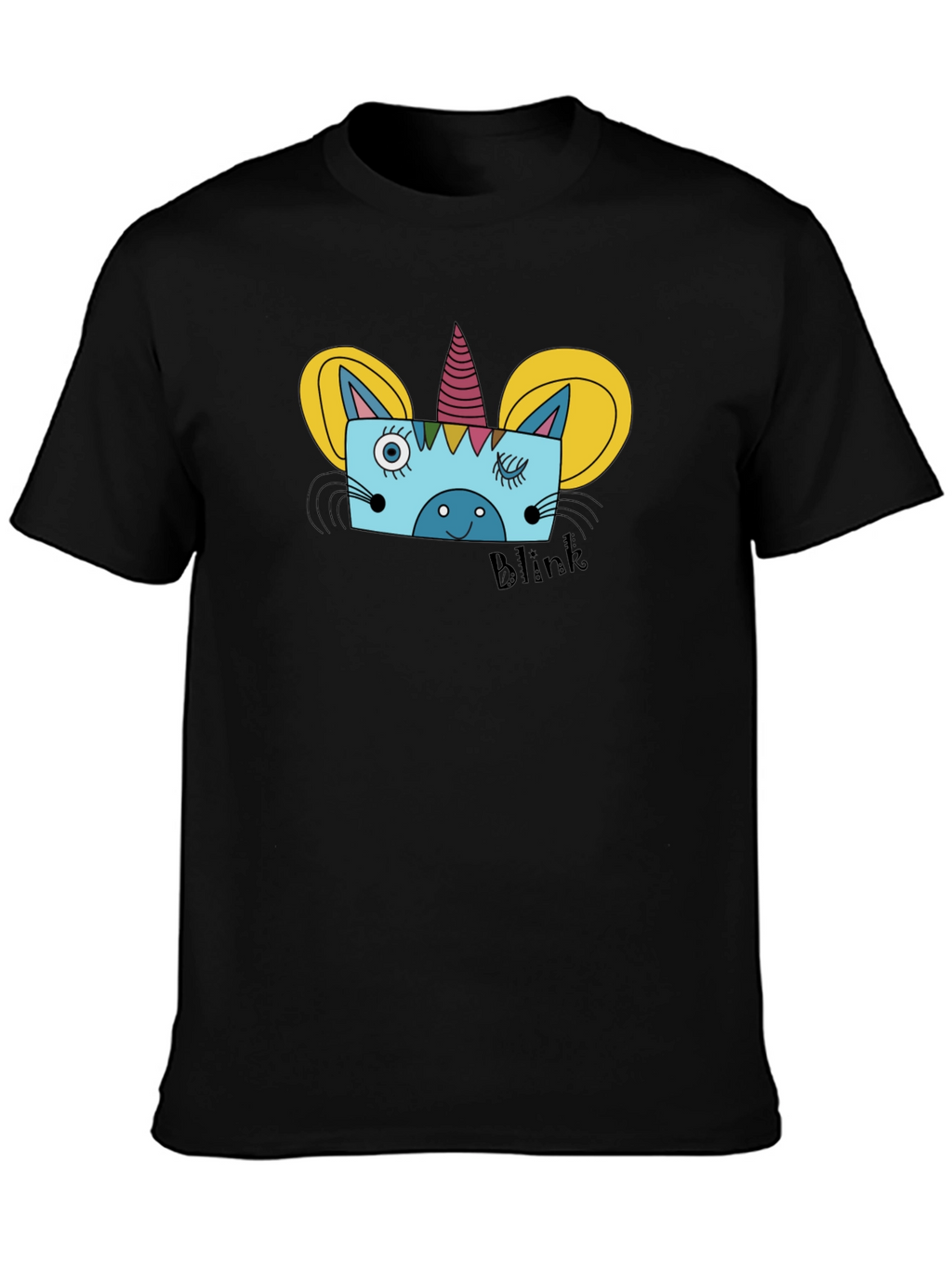 Unicorn Graphic T-Shirt Funny Blink Tee