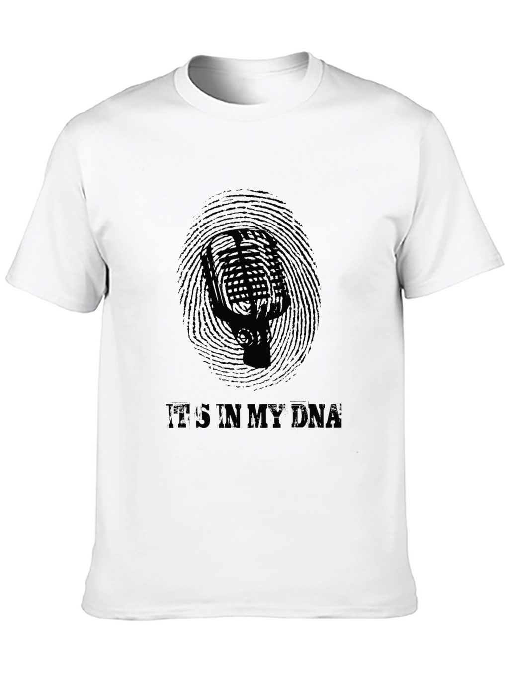 Its In My DNA Microphone Graphic T-Shirt