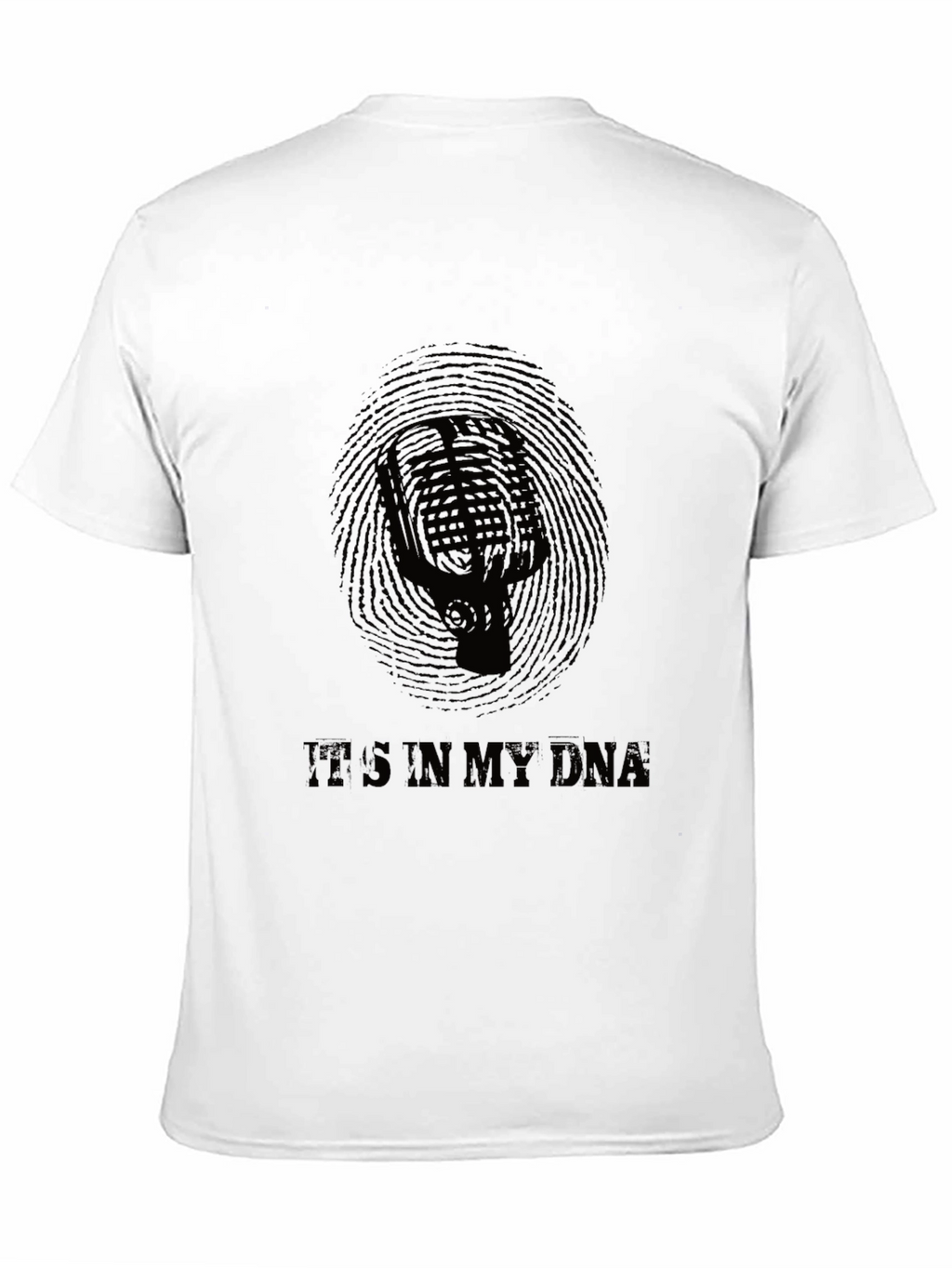 Its In My DNA Microphone Graphic T-Shirt