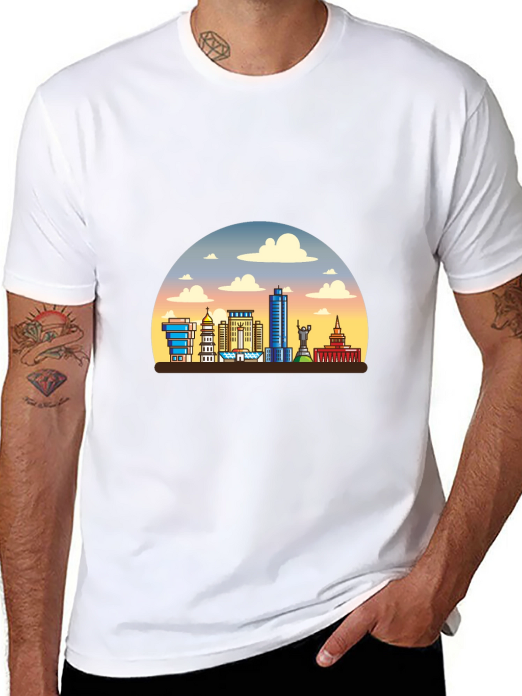 Cityscape T-Shirt - Mens Graphic Tee