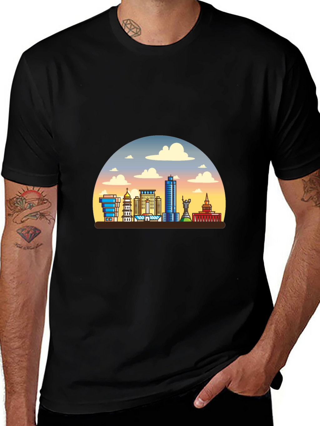 Cityscape T-Shirt - Mens Graphic Tee