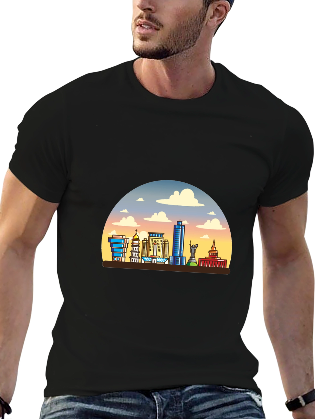 Cityscape T-Shirt - Mens Graphic Tee