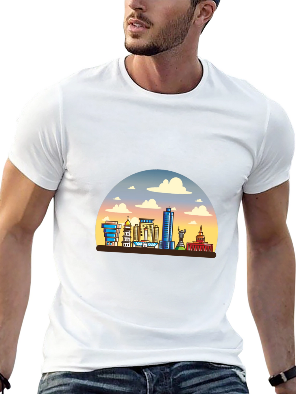 Cityscape T-Shirt - Mens Graphic Tee