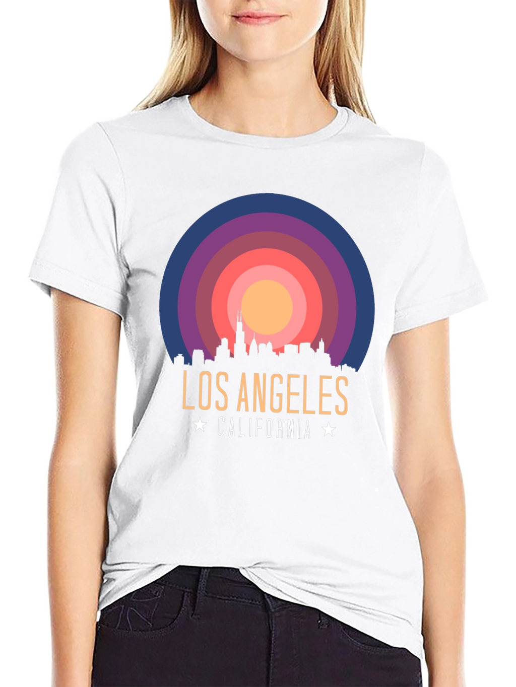 Los Angeles California Skyline Graphic Tee