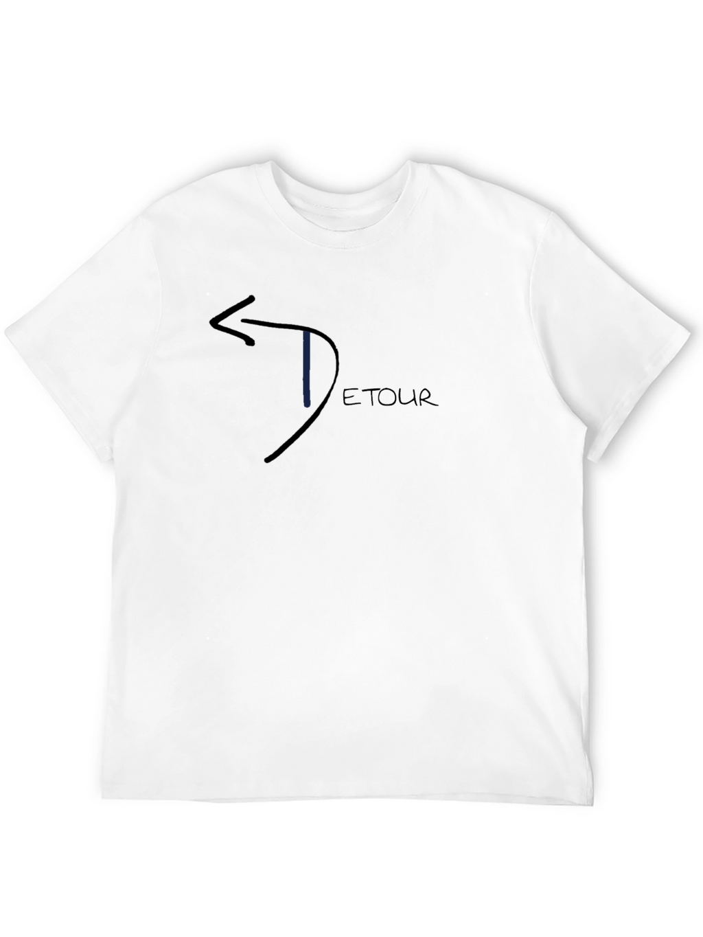 Detour Arrow Graphic T-Shirt - Casual Black Tee