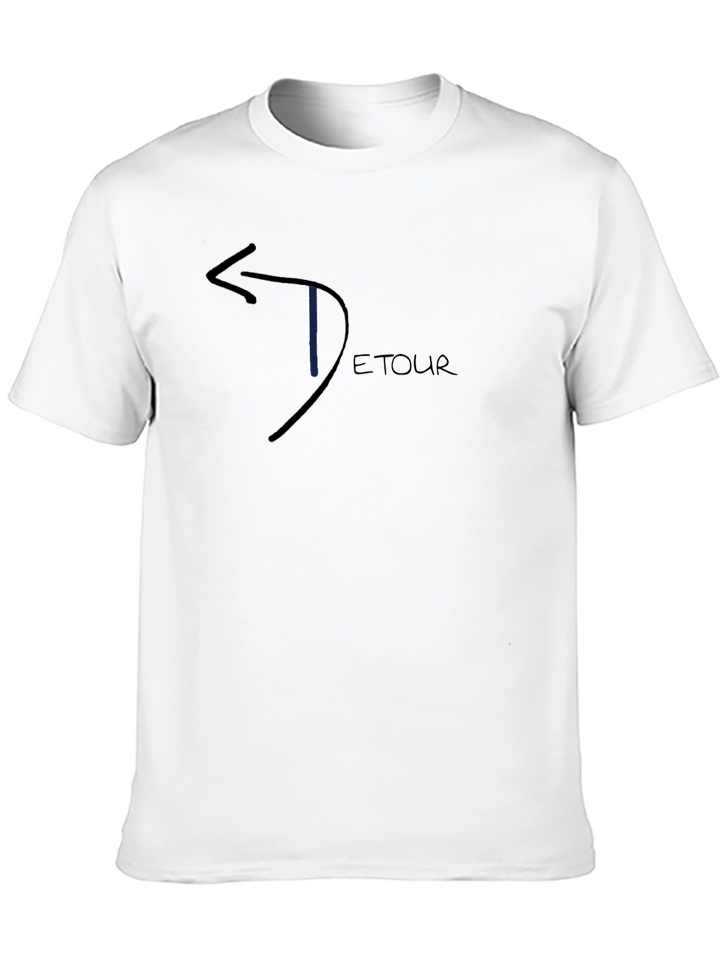 Detour Arrow Graphic T-Shirt - Casual Black Tee