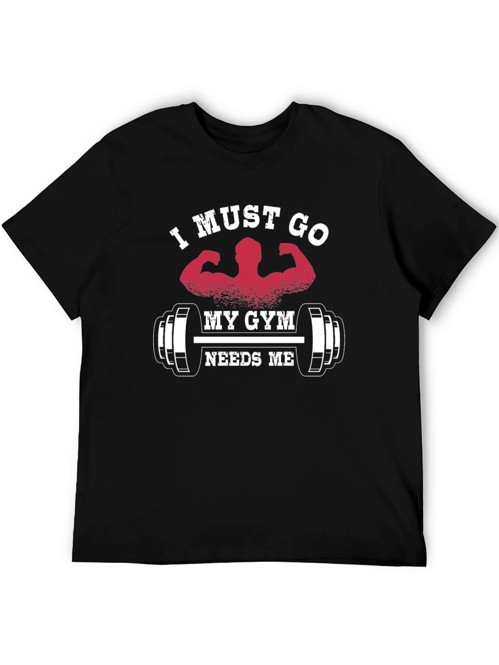 Gym Needs Me Graphic Tee - Black Cotton