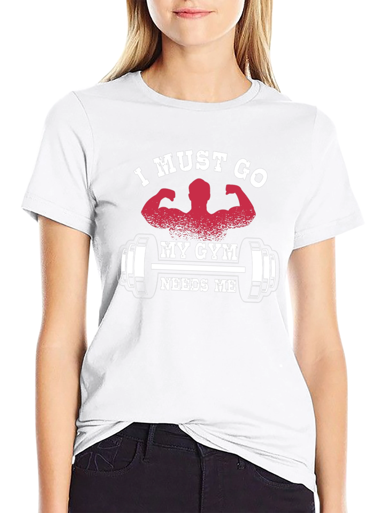 Gym Needs Me Graphic Tee - Black Cotton