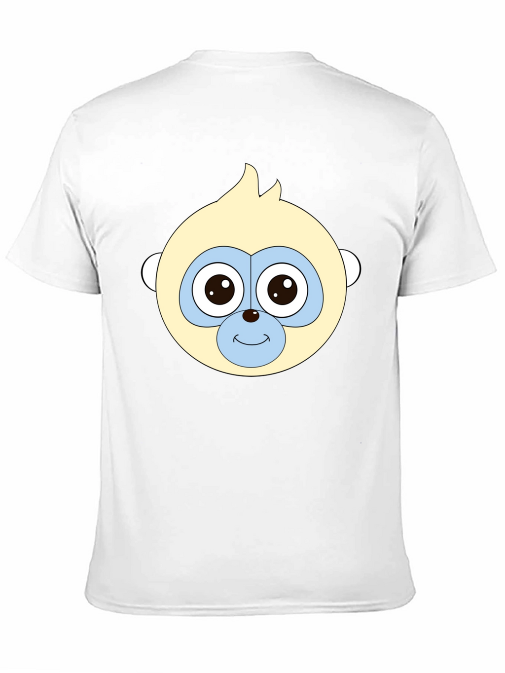 Funny Monkey Face Black T-Shirt