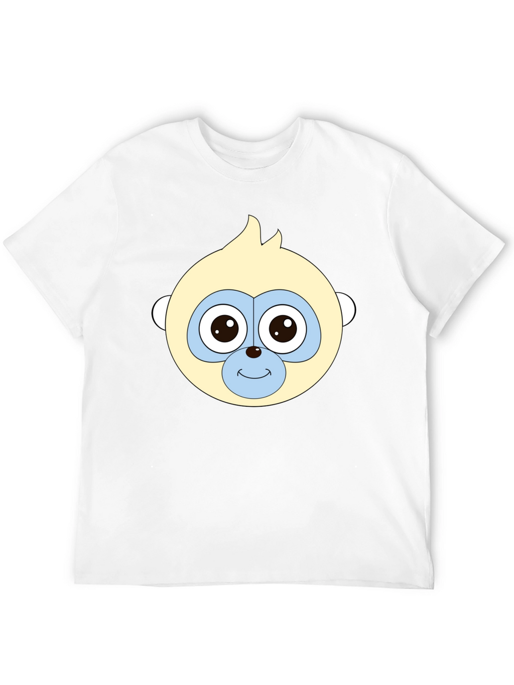 Funny Monkey Face Black T-Shirt