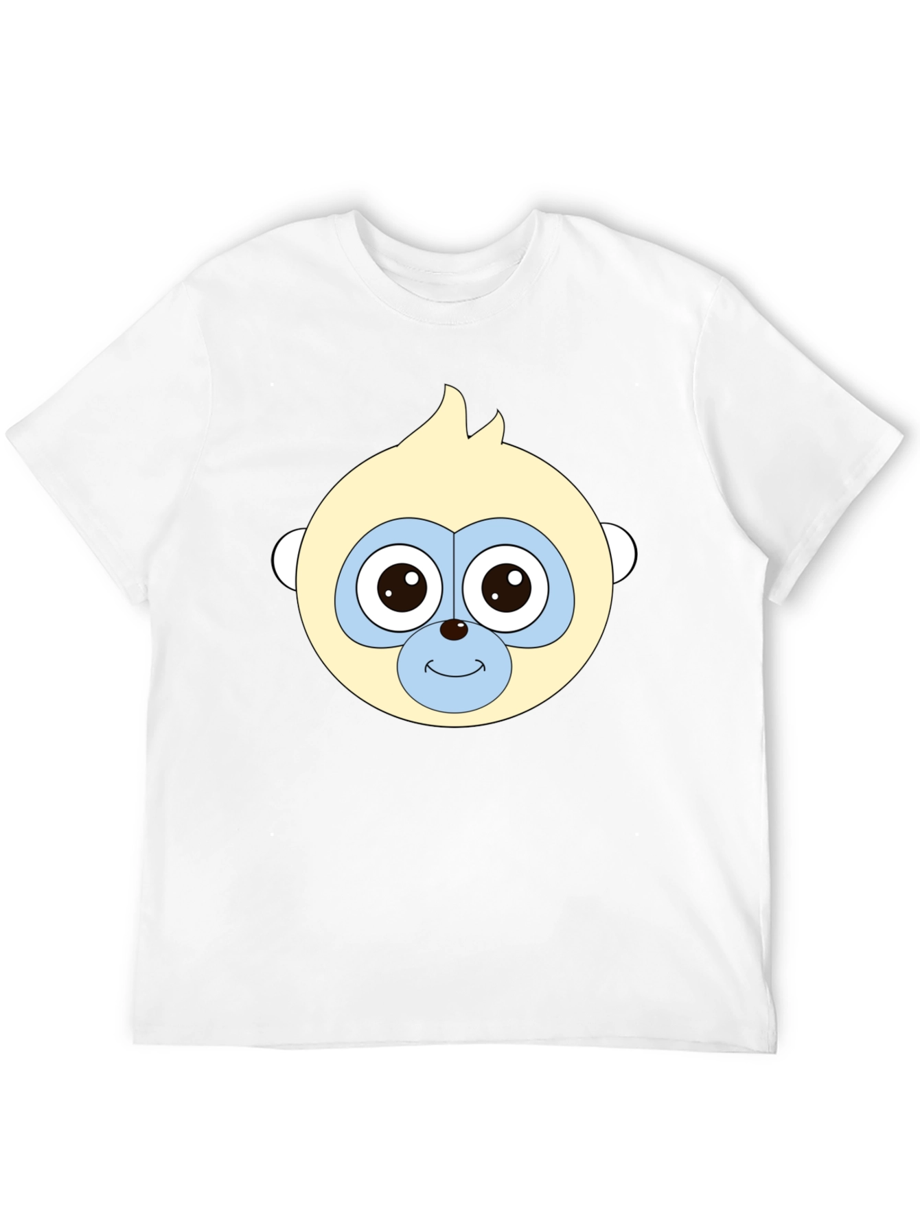 Funny Monkey Face Black T-Shirt