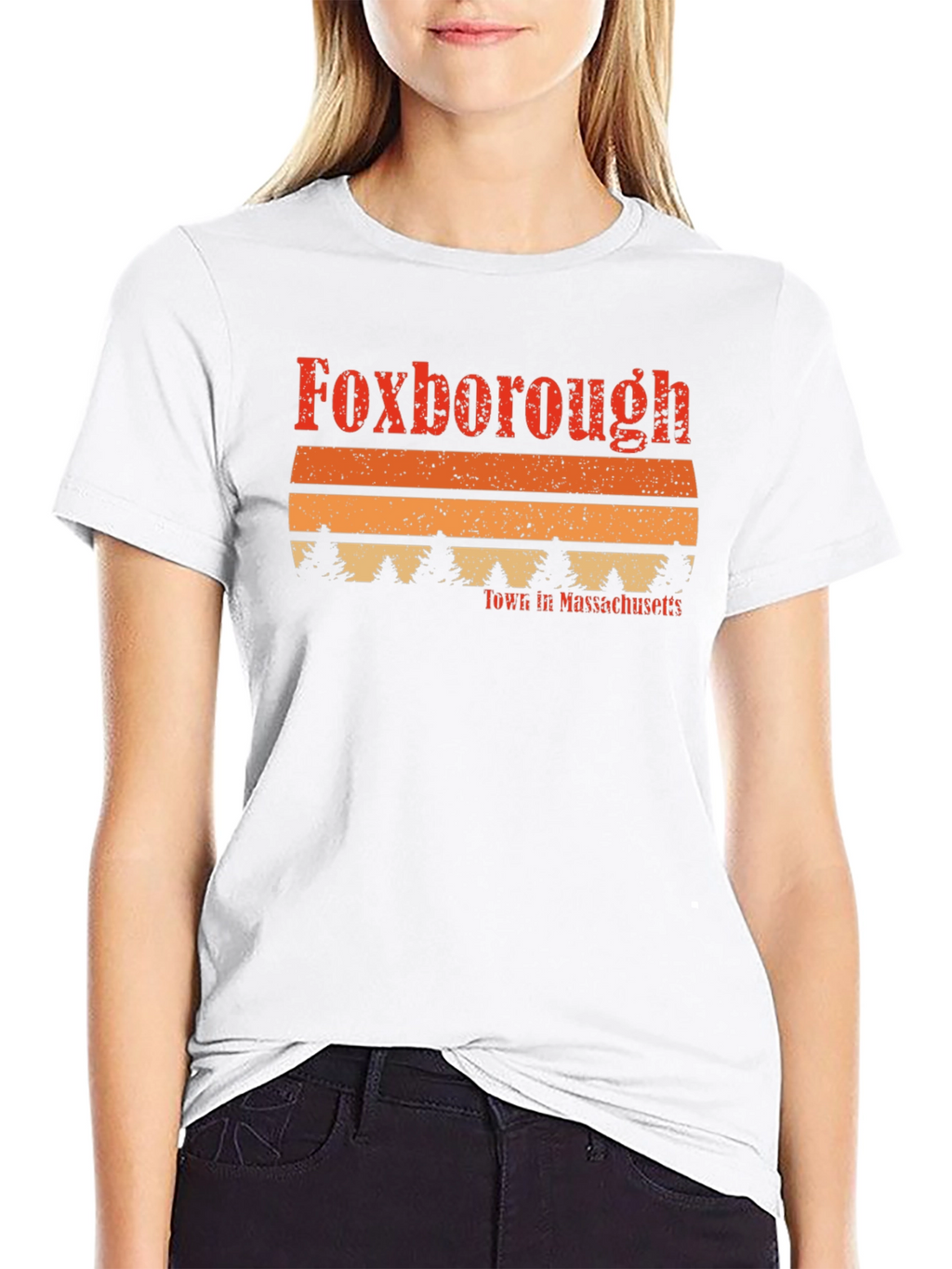 Foxborough Massachusetts Retro Style T-Shirt