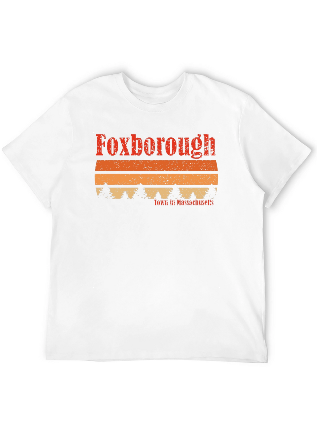 Foxborough Massachusetts Retro Style T-Shirt