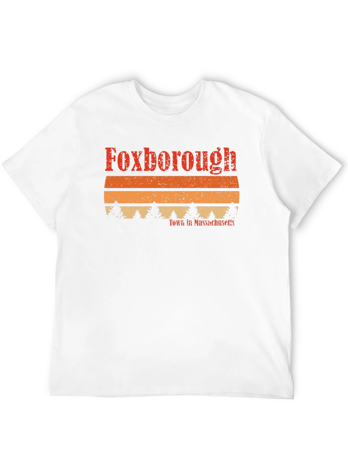 Foxborough Massachusetts Retro Style T-Shirt